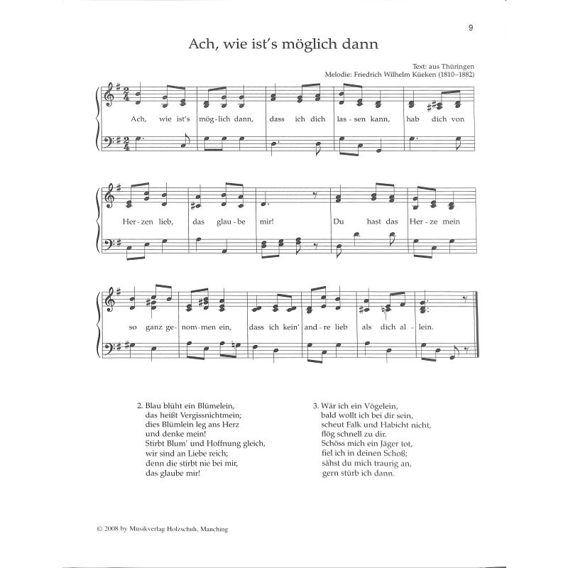 Die schönsten Volkslieder