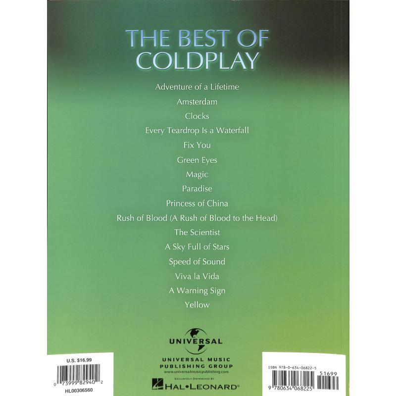 The best of Coldplay
