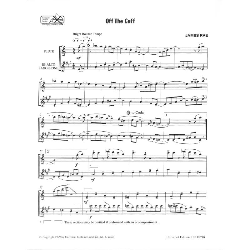 Blue flute + saxophone duets