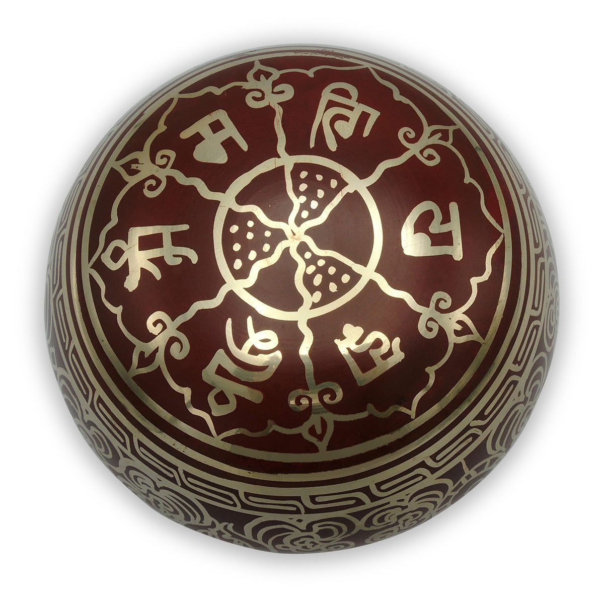 Klangschale Doppeldorje rot