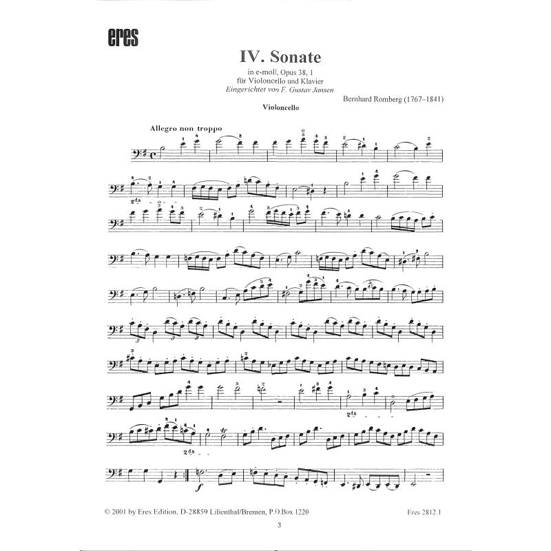 Sonate 4 e-moll op 38/1