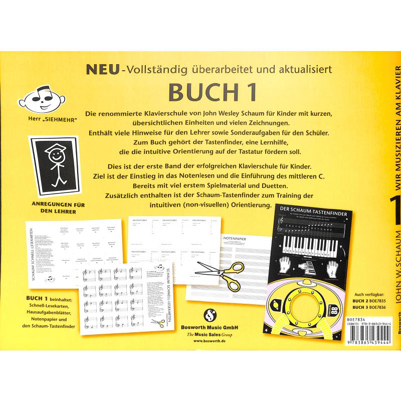 Wir musizieren am Klavier 1 + Tastenfinder