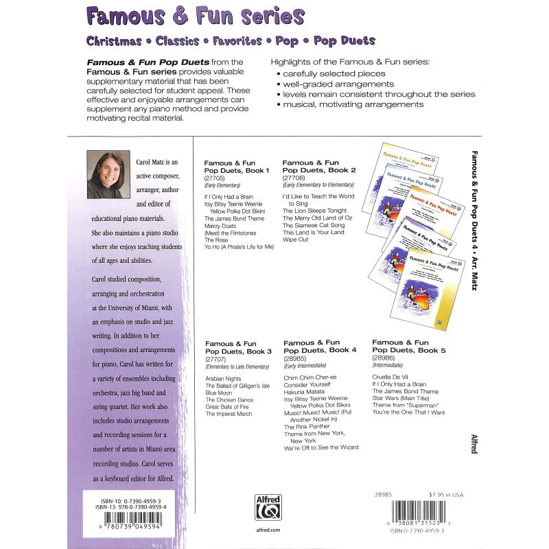 Famous + Fun Pop Duets 4