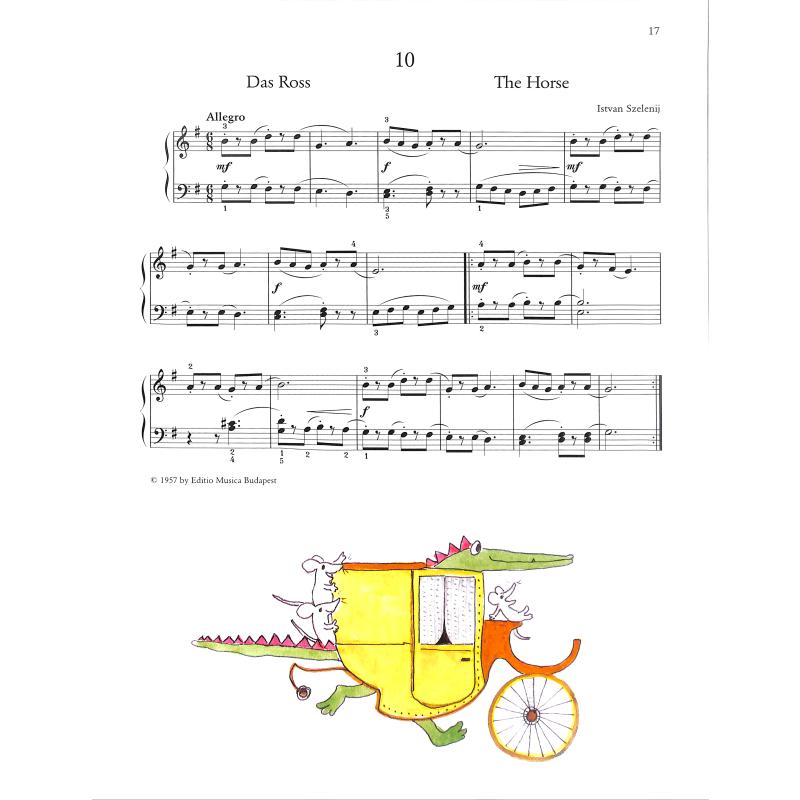 Pferde - leichte Klavierstücke mit dem Tastenkrokodil