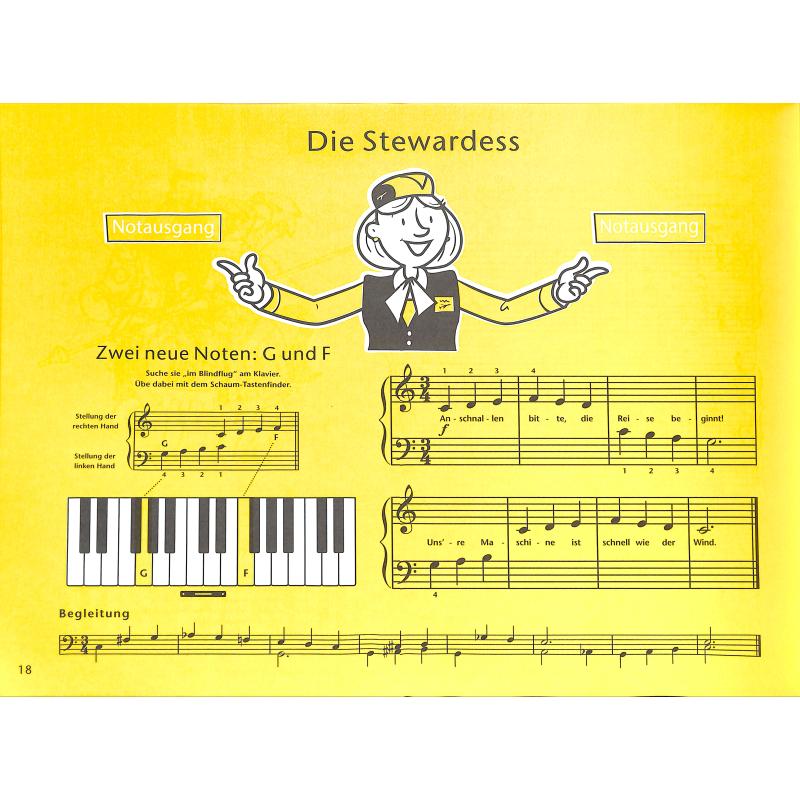 Wir musizieren am Klavier 1 + Tastenfinder