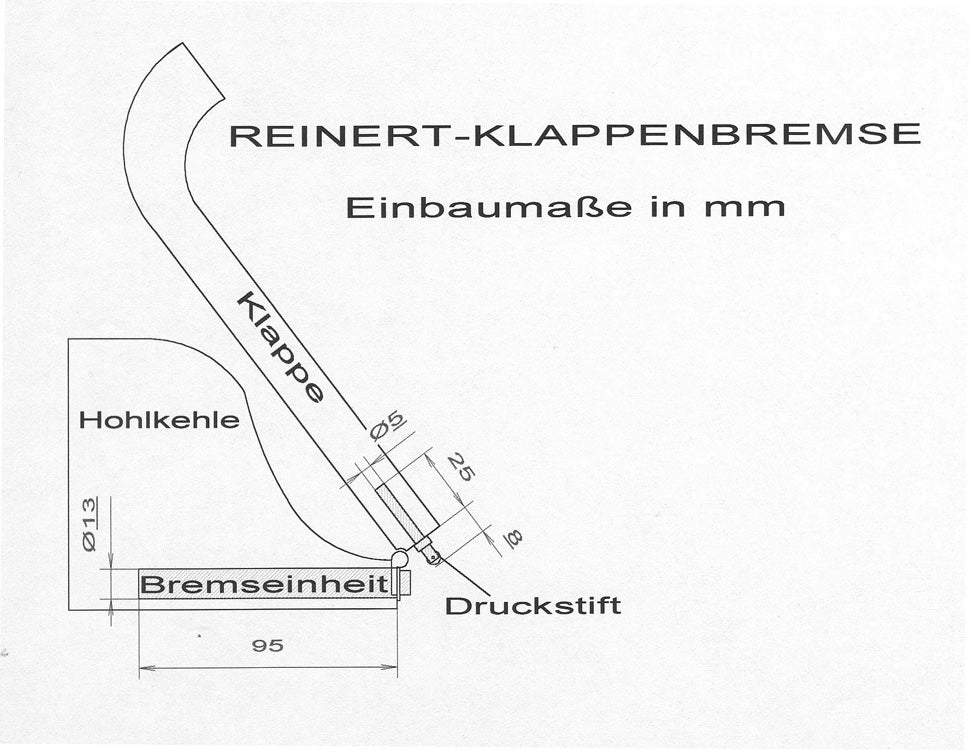 Klappenbremse REINERT Chrom