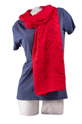 Schal NOTEN rot