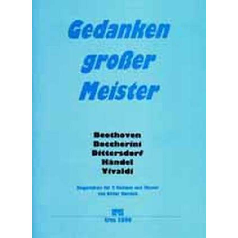 Gedanken grosser Meister