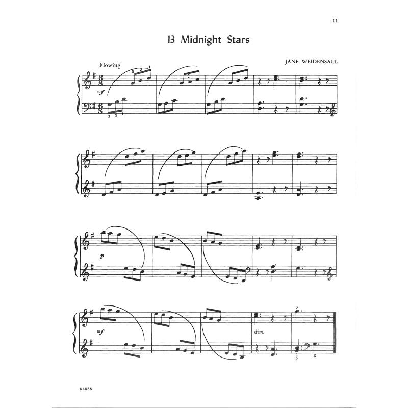 First grade pieces for harp