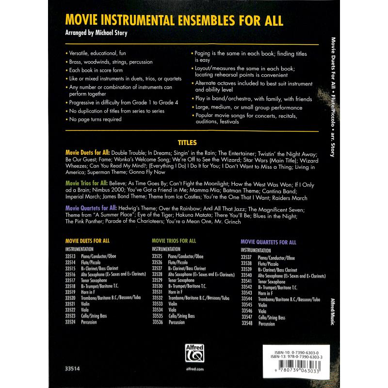 Movie Duets for all