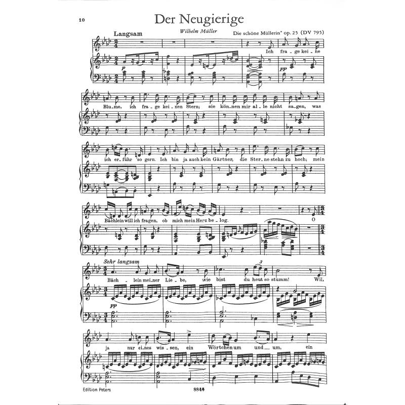 Ausgewählte Lieder