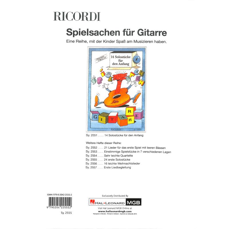 Spielsachen 5 - 26 erste Gitarrenstücke