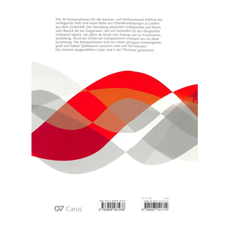 Choralvorspiele zum Gotteslob 1 - Advent und Weihnachten