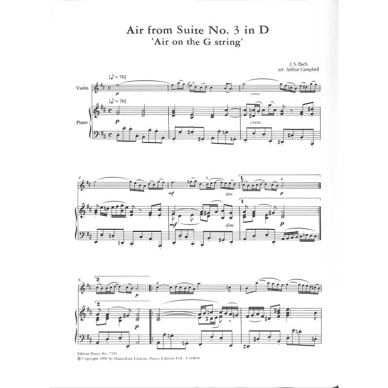 Air (Orchestersuite 3 D-Dur BWV 1068)