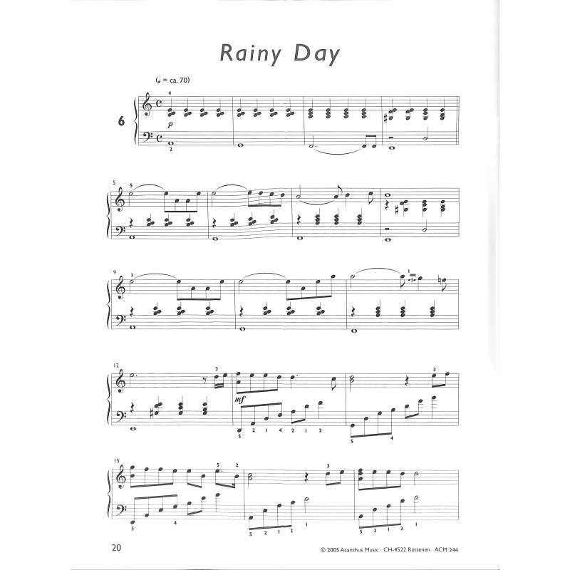 Rock Ballads 3 - 6 Klavierstücke