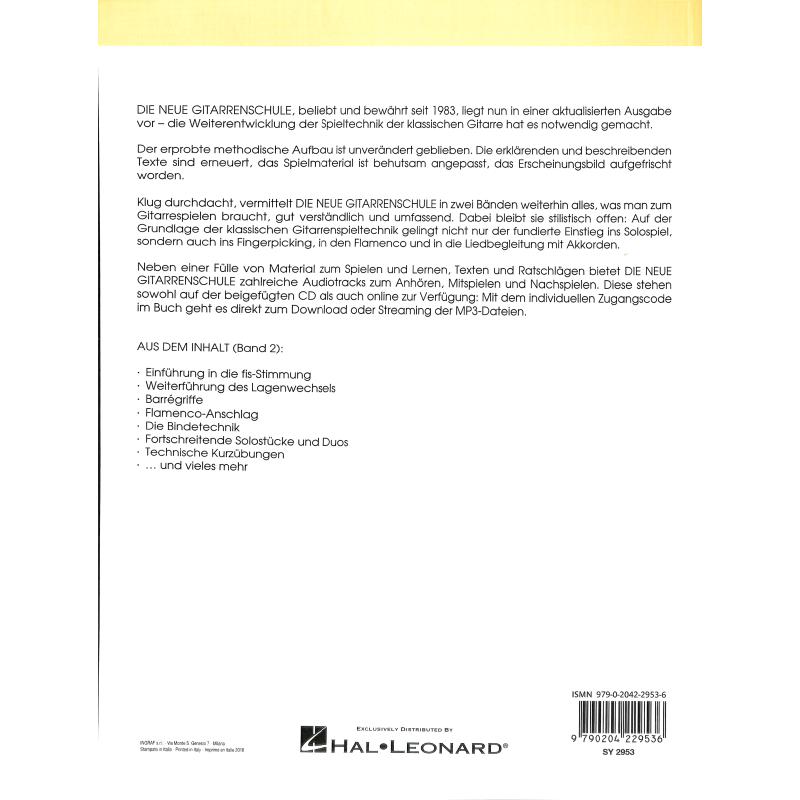 Die neue Gitarrenschule 2 - Neuausgabe