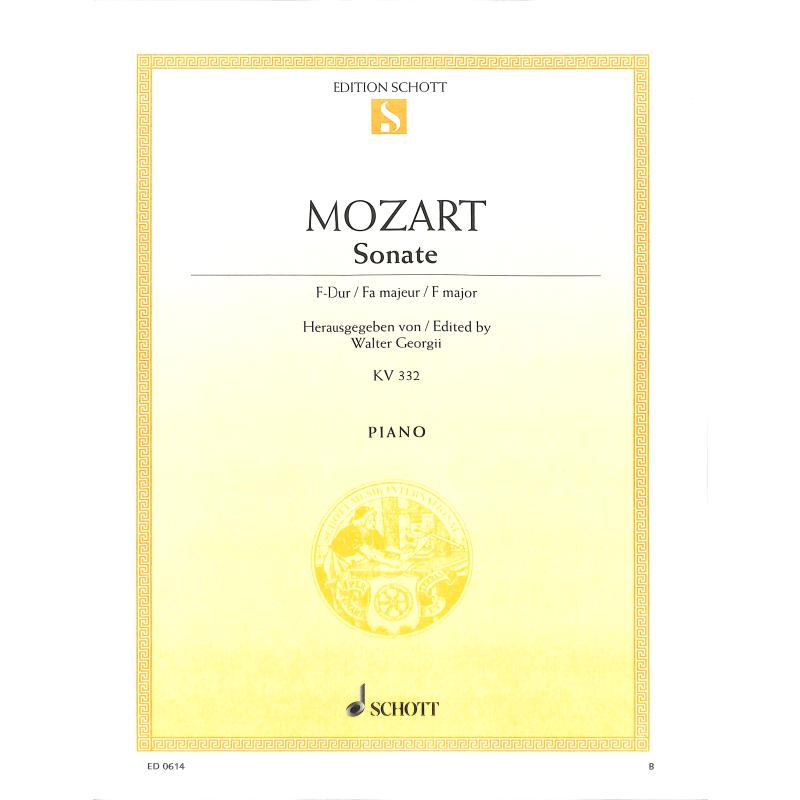 Sonate 12 F-Dur KV 332 (300k)