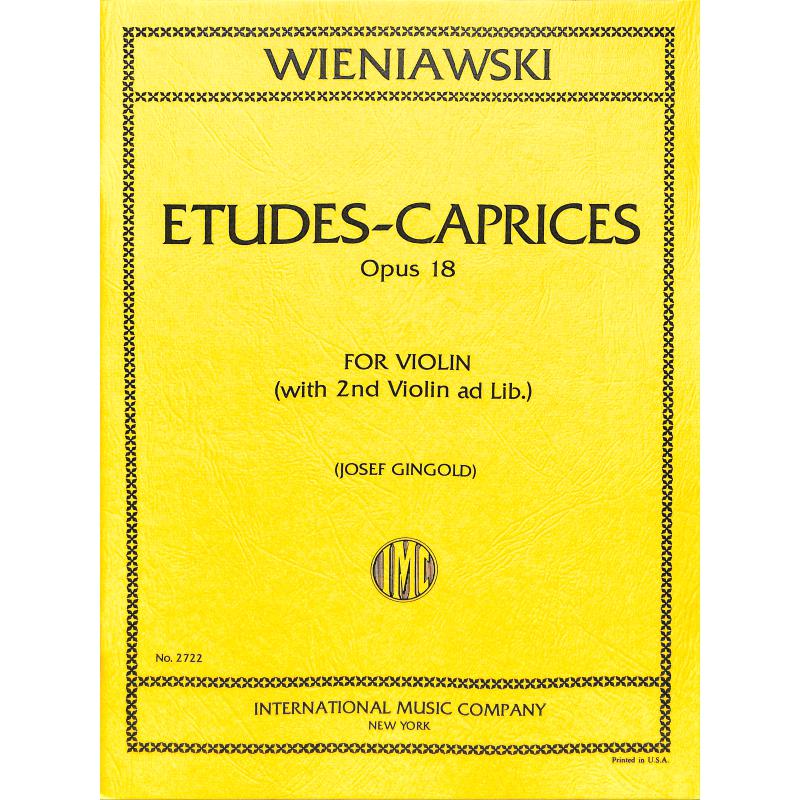 6 Etudes caprices op 18