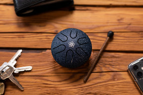 Pocket steel Tongue Drum Blau