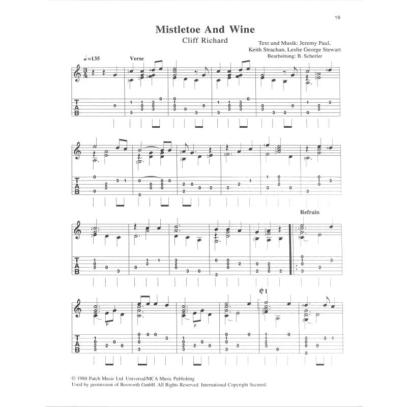 Pop + Rock christmas for classical guitar