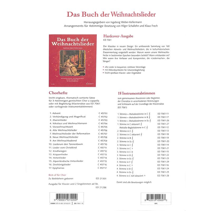 Das Buch der Weihnachtslieder