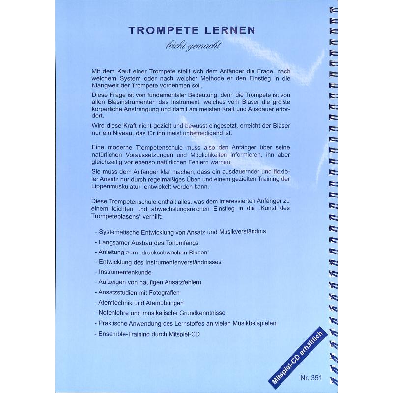 Trompete lernen leicht gemacht 1