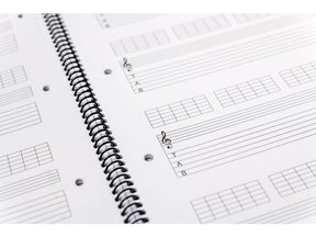 Notenblock Collegeblock für Gitarre Tabulatur 100 Seiten