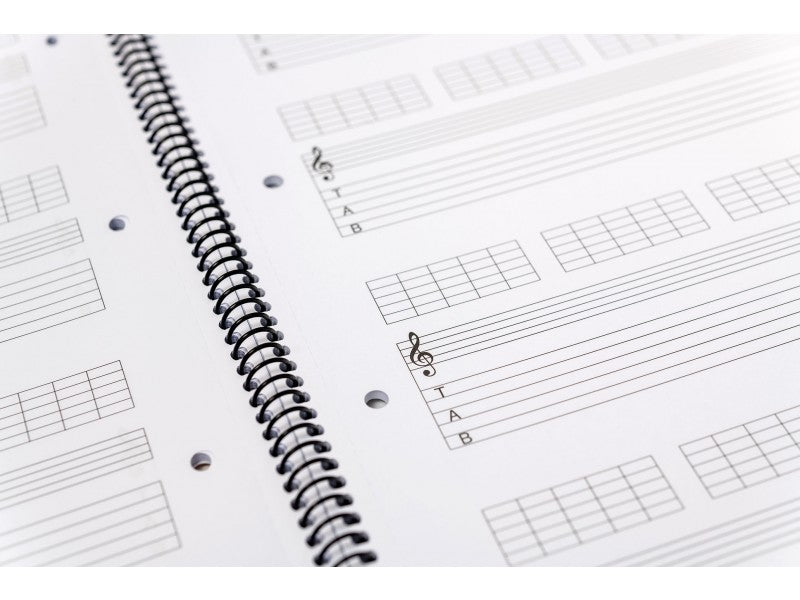 Notenblock Collegeblock für Gitarre Tabulatur 100 Seiten