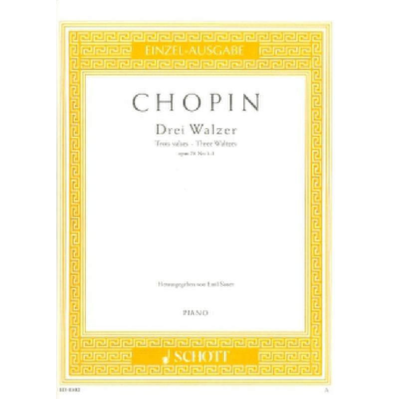 3 Walzer op 70