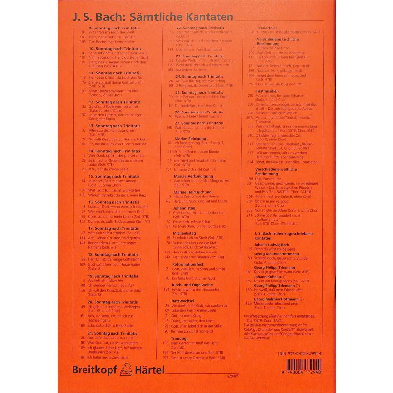 Kantate 140 Wachet auf ruft uns die Stimme BWV 140