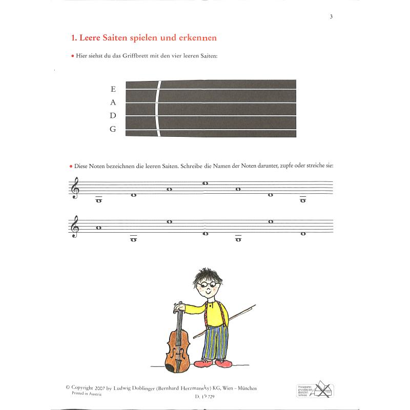 Notenrätsel für Violinanfänger