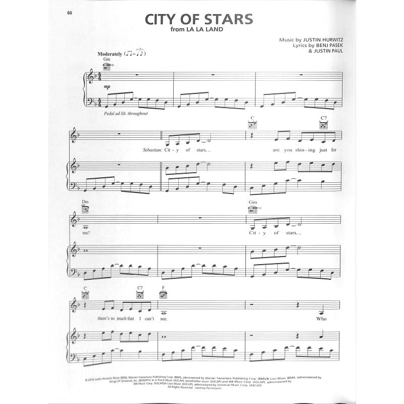 Songs from A star is born La La Land The greatest showman an