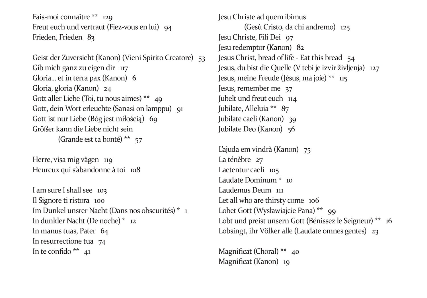Gesänge aus Taize 2025