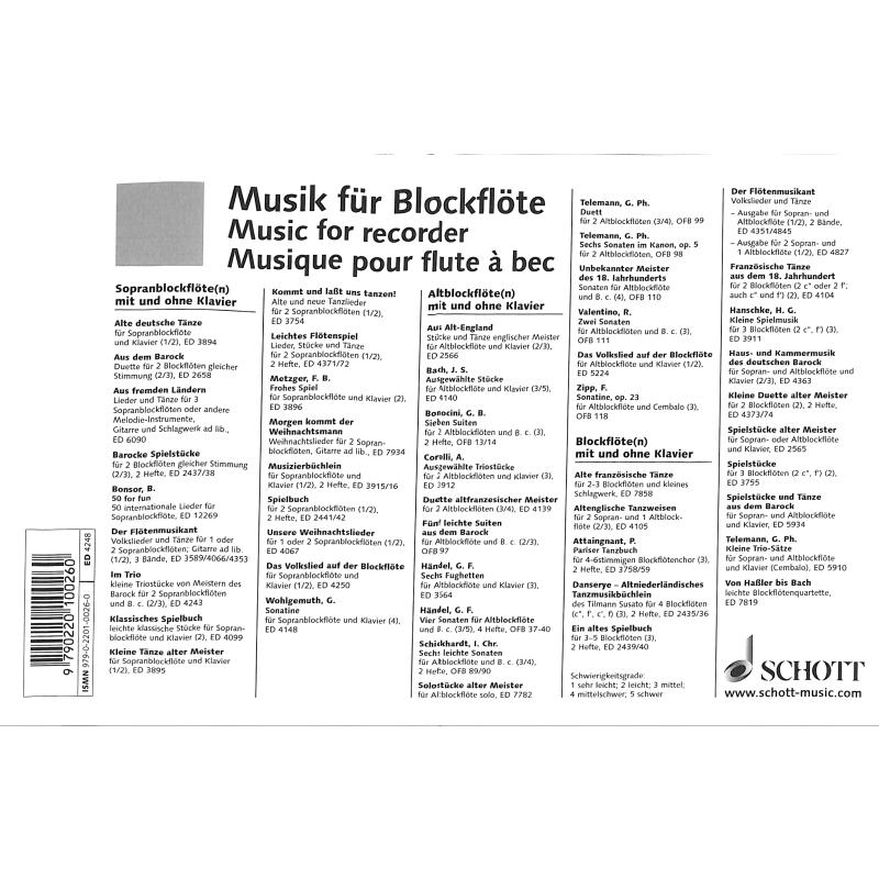 Altflötenschule für den Anfang