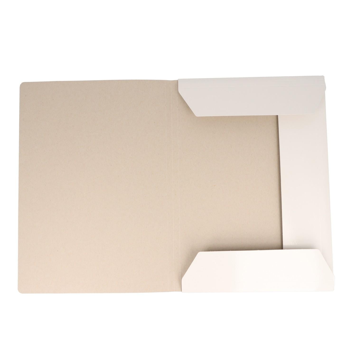 Sammelmappe weiß Gummispanner