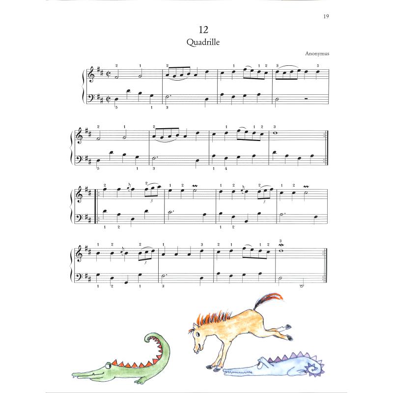 Ponies - easy piano pieces with the keyboard crocodile | Pfe