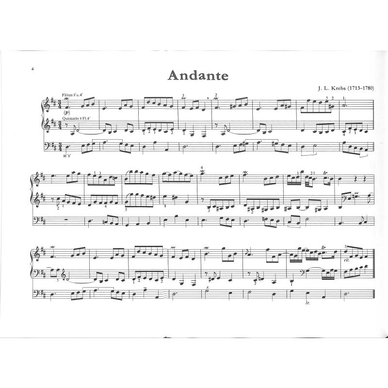 20 freie Orgelstücke aus der Barockzeit