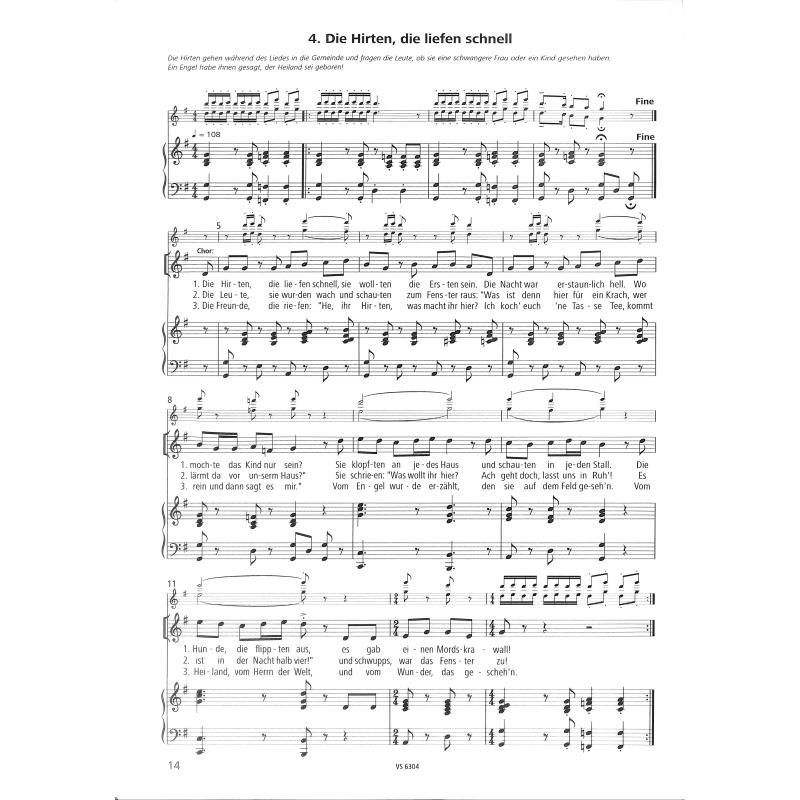 Das Krippenspiel oder 11 leichte Weihnachtslieder