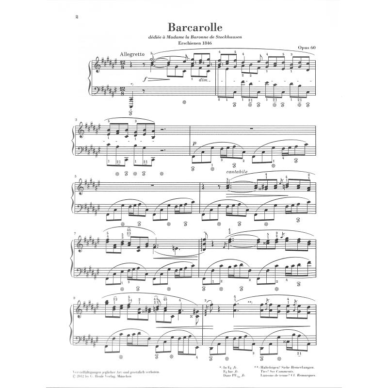 Barcarolle Fis-Dur op 60