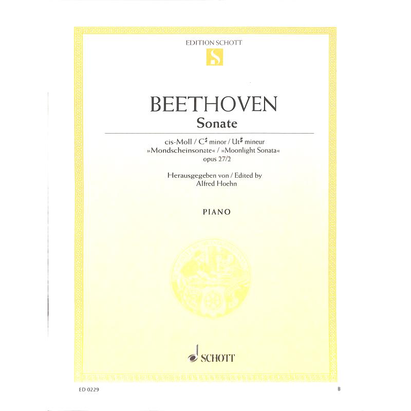 Sonate 14 cis-moll op 27/2 (Mondscheinsonate)