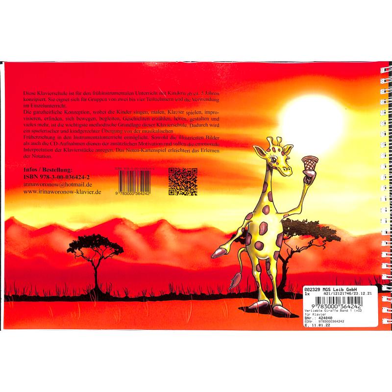 Verliebte Giraffe 1 | Klavierschule für Kinder | Ein klangvo