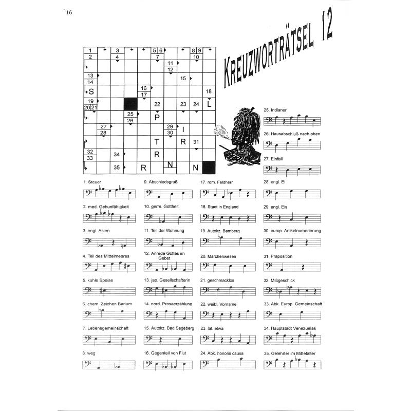 Aus Noten eine Tugend machen | Kreuzworträtsel Musik