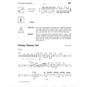 Ich spiele Schlagzeug in einer Band