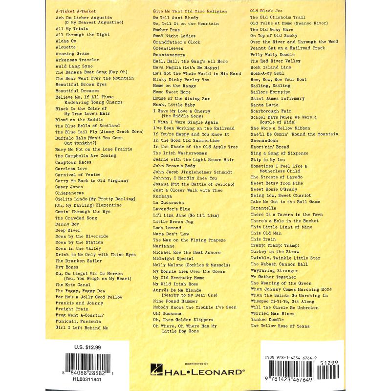 Budget books - Folk songs