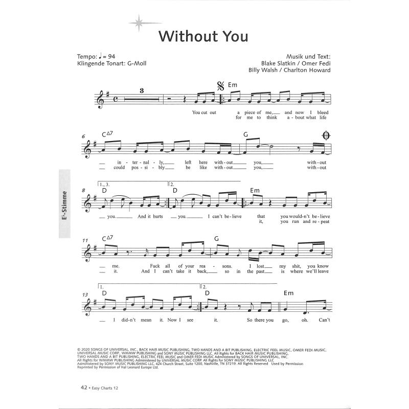 Easy Charts play along 12