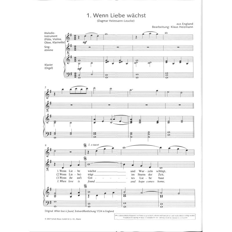 Wenn liebe wächst - Hochzeitsliederbuch