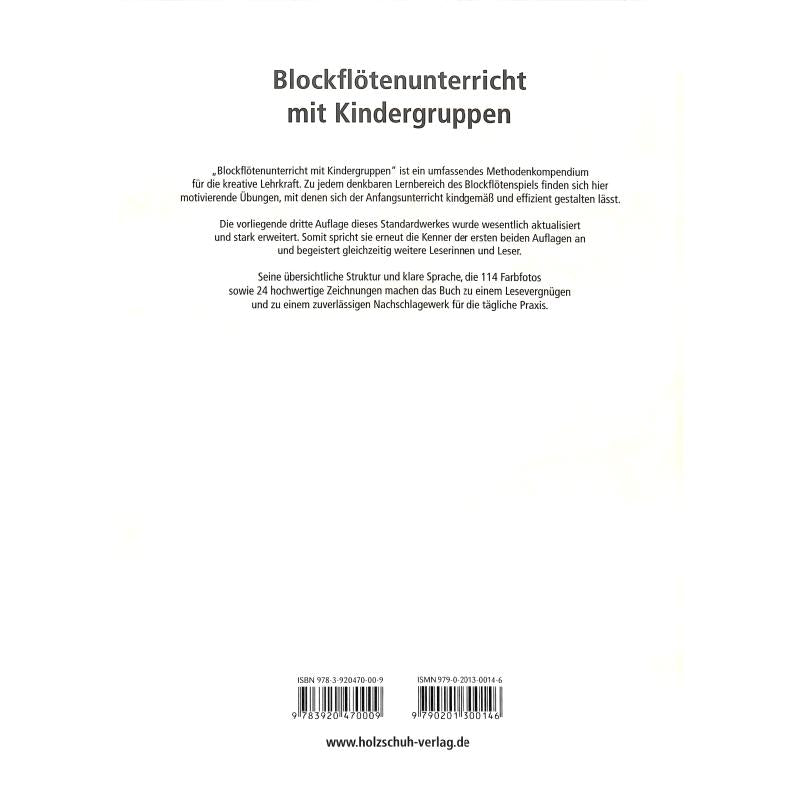 Blockflötenunterricht mit Kindergruppen | Lehrerhandbuch für