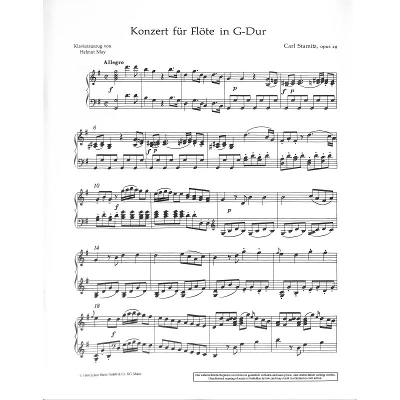 Konzert G-Dur op 29