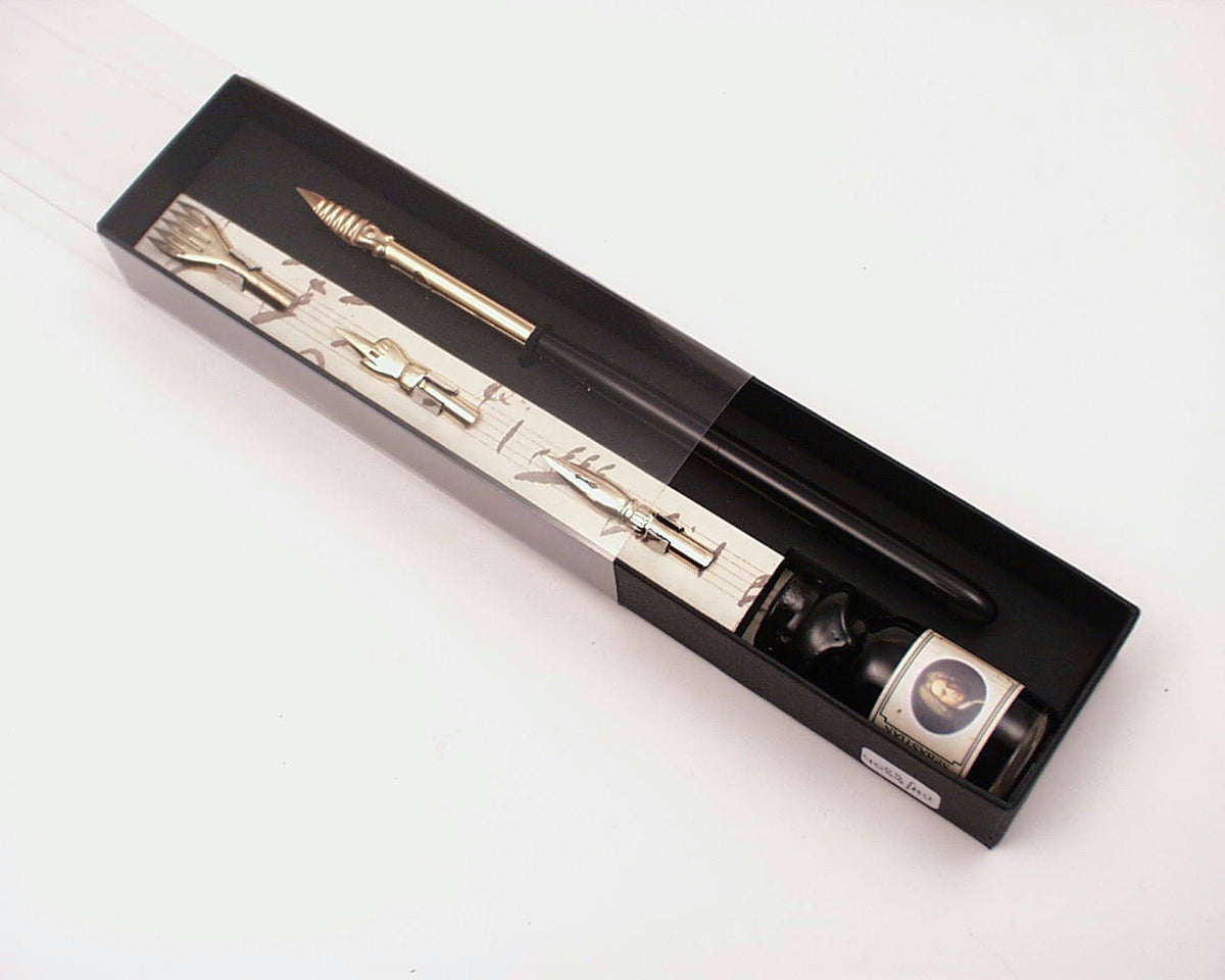 Schreibset Holz-Federhalter