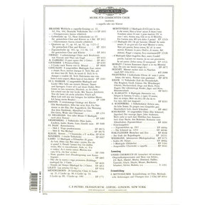 Weltliche Gesänge a cappella